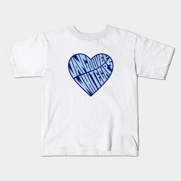 Whitecap warp text Kids T-Shirt by Aulian